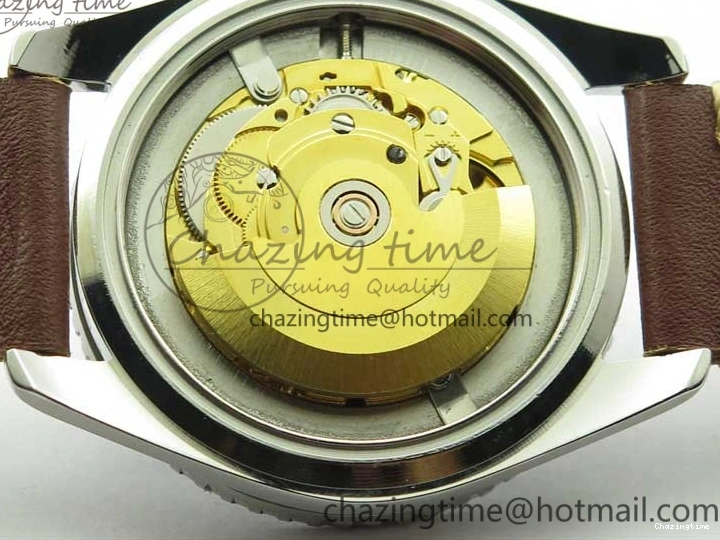 1219 Vintage Seamaster 300 No Date SS B12 Black Dial On Brown Leather Strap A2836 (Free Nylon Strap) Comfortable 7912